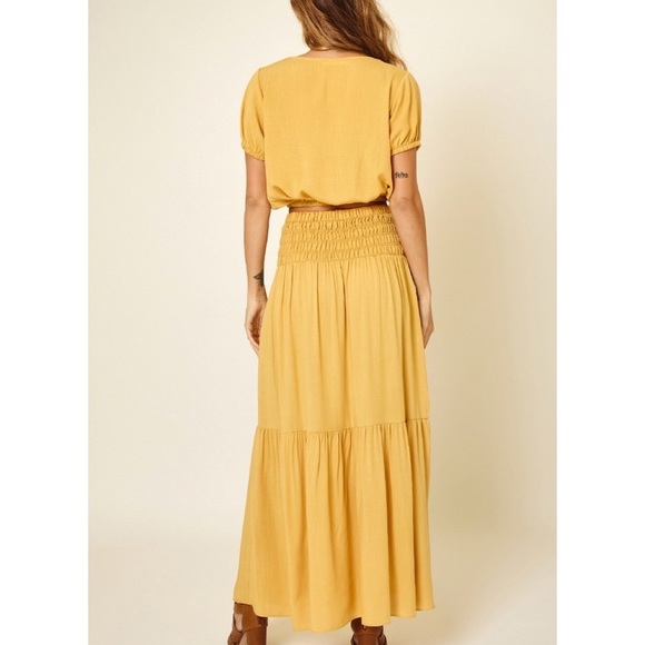 Sunflower Maxi Skirt & Crop Top Set - Picture 3 of 3